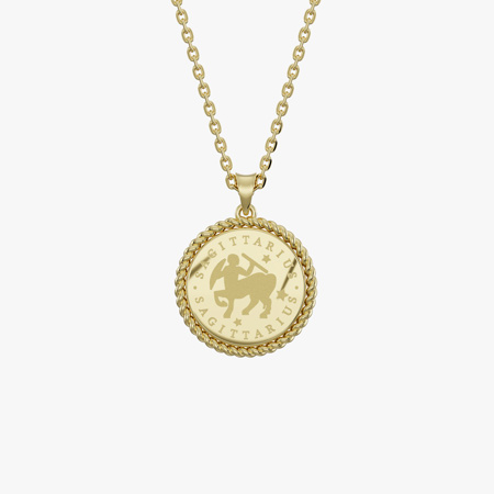 Sagittarius Birth Month Gold Pendant
